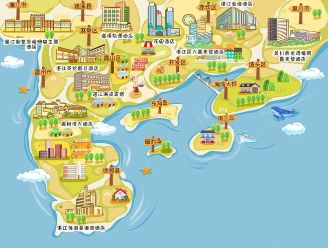 澄海手绘地图旅游的艺术指南